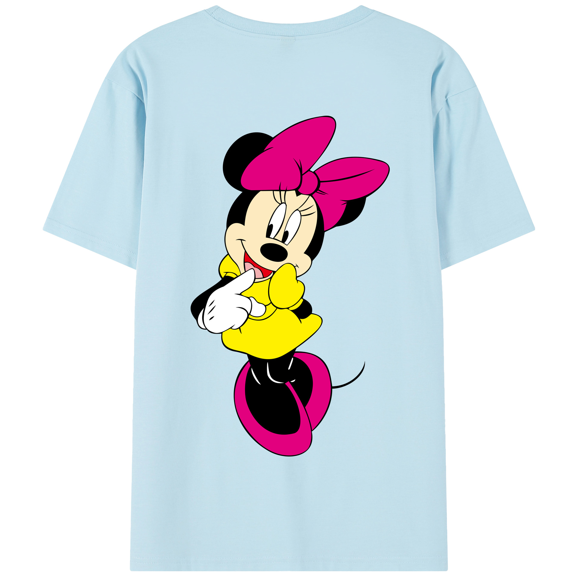 （画像用） ミッキーマウス Mickey Mouse 綿100％半袖Tシャツ（背面プリント）